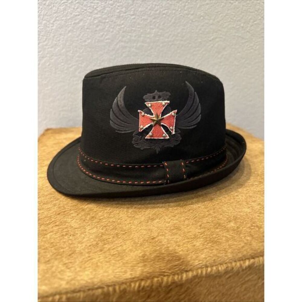 Vintage Pugsbear Gothic Fedora Hat. RARE‎